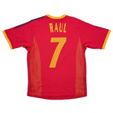 2002/04 SPAIN RAUL #7 *PLAYER ISSUE* HOME SHIRT (S) ADIDAS