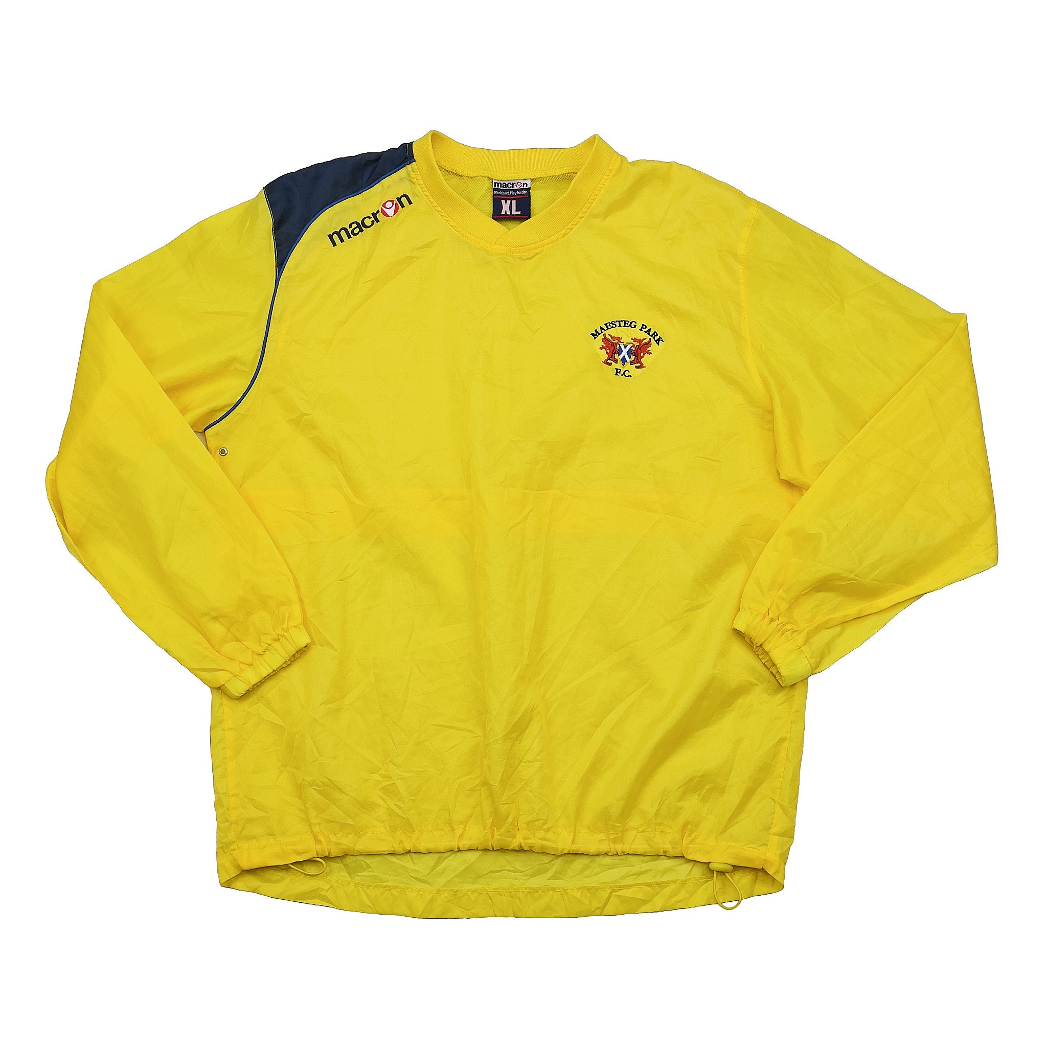 2008 09 Maesteg Park FC Macron Waterproof Drill Top