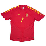 2004/06 SPAIN RAUL #7 HOME SHIRT (XL) ADIDAS