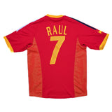 2002/04 SPAIN RAUL #7 HOME SHIRT (S) ADIDAS