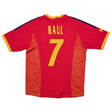2002/04 SPAIN RAUL #7 HOME SHIRT (M) ADIDAS
