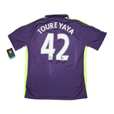 2014/15 MANCHESTER CITY TOURE YAYA #42 *BNWT* THIRD SHIRT (XL) NIKE