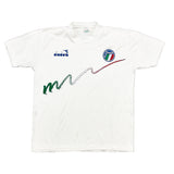 1990/91 ITALY TRAINING SHIRT (L) DIADORA