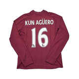 2012/13 MANCHESTER CITY KUN AGUERO #16 L/S AWAY SHIRT (M/L) UMBRO