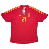 2004/06 SPAIN VALERON #21 *BNWT* HOME SHIRT (XL) ADIDAS