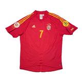 2004/06 SPAIN RAUL #7 HOME SHIRT (XL) ADIDAS