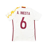 2016/17 SPAIN A.INIESTA #6 HOME SHIRT (S) ADIDAS