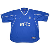 1999/01 RANGERS DE BOER #14 HOME SHIRT (XL) NIKE