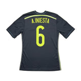 2013/15 SPAIN A.INIESTA #6 AWAY SHIRT (S) ADIDAS