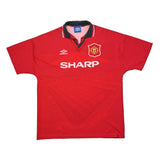 1994/96 MANCHESTER UNITED HOME SHIRT (XL) UMBRO