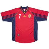1998/99 SPAIN RAUL #7 HOME SHIRT (L) ADIDAS