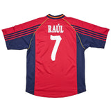 1998/99 SPAIN RAUL #7 HOME SHIRT (L) ADIDAS