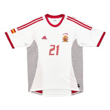 2002/04 SPAIN LUIS ENRIQUE #21 AWAY SHIRT (M) ADIDAS