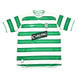 2003/04 CELTIC LARSSON #7 HOME SHIRT (L) UMBRO