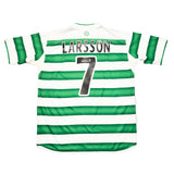 2003/04 CELTIC LARSSON #7 HOME SHIRT (L) UMBRO