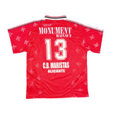 1998/99 ROYAL EXCEL MOUSCRON #13 HOME SHIRT (L) KELME