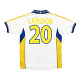 2000/02 SWEDEN LARSSON #20 AWAY SHIRT (M) ADIDAS