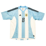 2002/04 ARGENTINA ZANETTI #8 HOME SHIRT (L) ADIDAS