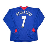 2005/06 MANCHESTER UNITED RONALDO #7 L/S AWAY SHIRT (L) NIKE