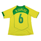 2004/06 BRAZIL R.CARLOS #3 HOME SHIRT (XL) NIKE