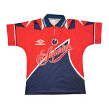 1995/96 TIBURONES VERACRUZ *SQUAD SIGNED* HOME SHIRT (M) UMBRO