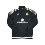 2015/16 NORTHERN IRELAND 1/2 ZIP TRAINING TOP (M) ADIDAS