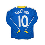 2008/09 JAPAN NAKAMURA #10 *PLAYER ISSUE* L/S HOME SHIRT (S) ADIDAS