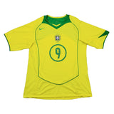 2004/06 BRAZIL RONALDO #9 HOME SHIRT (L) NIKE
