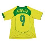 2004/06 BRAZIL RONALDO #9 HOME SHIRT (L) NIKE