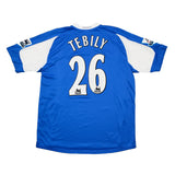 2005/06 BIRMINGHAM CITY TEBILY #26 *MATCH WORN VS MANCHESTER UNITED* HOME SHIRT (XL) LONSDALE