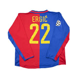 2002/04 FC BASEL ERGIC #22 *MATCH WORN VS MANCHESTER UNITED* C/L L/S HOME SHIRT (XL) NIKE
