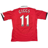 2004/06 MANCHESTER UNITED GIGGS #11 *MATCH WORN VS TOTTENHAM* HOME SHIRT (L) NIKE