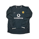 2003/04 MANCHESTER UNITED BROWN #6 L/S *MATCH WORN VS ARSENAL* AWAY SHIRT (XL) NIKE