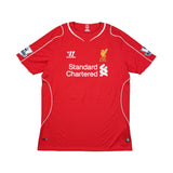 2014/15 LIVERPOOL BALOTELLI #45 *MATCH WORN VS MANCHESTER UNITED* HOME SHIRT (L) WARRIOR