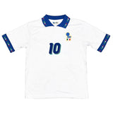 1994 ITALY R.BAGGIO #10 BOOTLEG AWAY SHIRT *SIGNED* (M) FAN