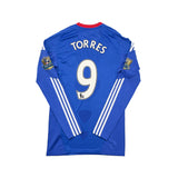 2010/11 CHELSEA TORRES #9 *MATCH ISSUE* HOME SHIRT (L) ADIDAS