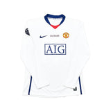 2008/09 MANCHESTER UNITED GIGGS #11 *CHAMPIONS LEAGUE FINAL MATCH PREPARED VS BARCELONA* L/S AWAY SHIRT (L) NIKE