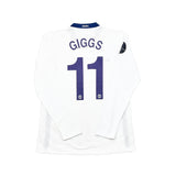 2008/09 MANCHESTER UNITED GIGGS #11 *CHAMPIONS LEAGUE FINAL MATCH PREPARED VS BARCELONA* L/S AWAY SHIRT (L) NIKE