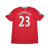 2011/12 MANCHESTER UNITED CLEVERLEY #23 HOME SHIRT (L) NIKE