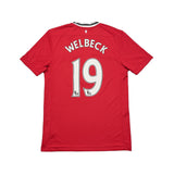 2011/12 MANCHESTER UNITED WELBECK #19 HOME SHIRT (M) NIKE