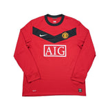 2009/10 MANCHESTER UNITED SCHOLES #18 L/S HOME SHIRT (L) NIKE