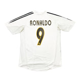 2004/05 REAL MADRID RONALDO #9 *PLAYER ISSUE* HOME SHIRT (L) ADIDAS