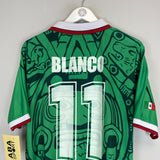 1998 Mexico Blanco #11 *Reissue* World Cup Edition Home (Multiple) ABA Sport