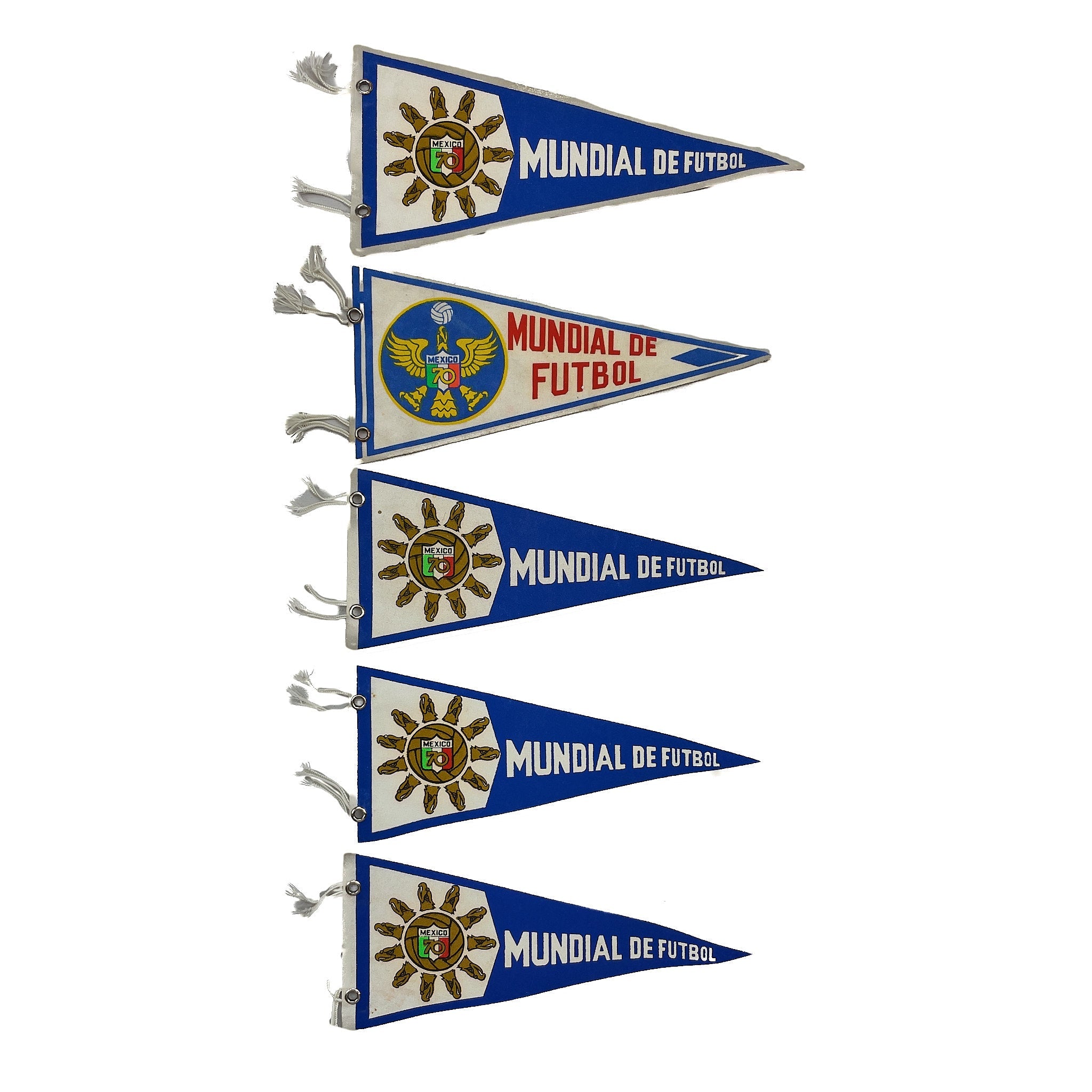Buy 1970 Vintage Mexico Pennants ~ Free worldwide shipping ~ Authentic Vintage Football Shirts from Cult Kits