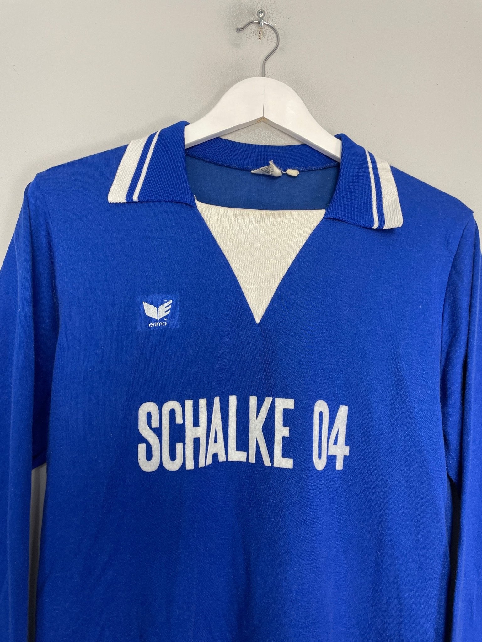 Shop 1977/78 SCHALKE L/S HOME SHIRT (L) ERIMA, classic football shirts, vintage football shirts & retro soccer jerseys at Cult Kits