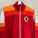 Shop 1980 ROMA RETRO TRACKSUIT TOP (M) OM, classic football shirts, vintage football shirts & retro soccer jerseys at Cult Kits