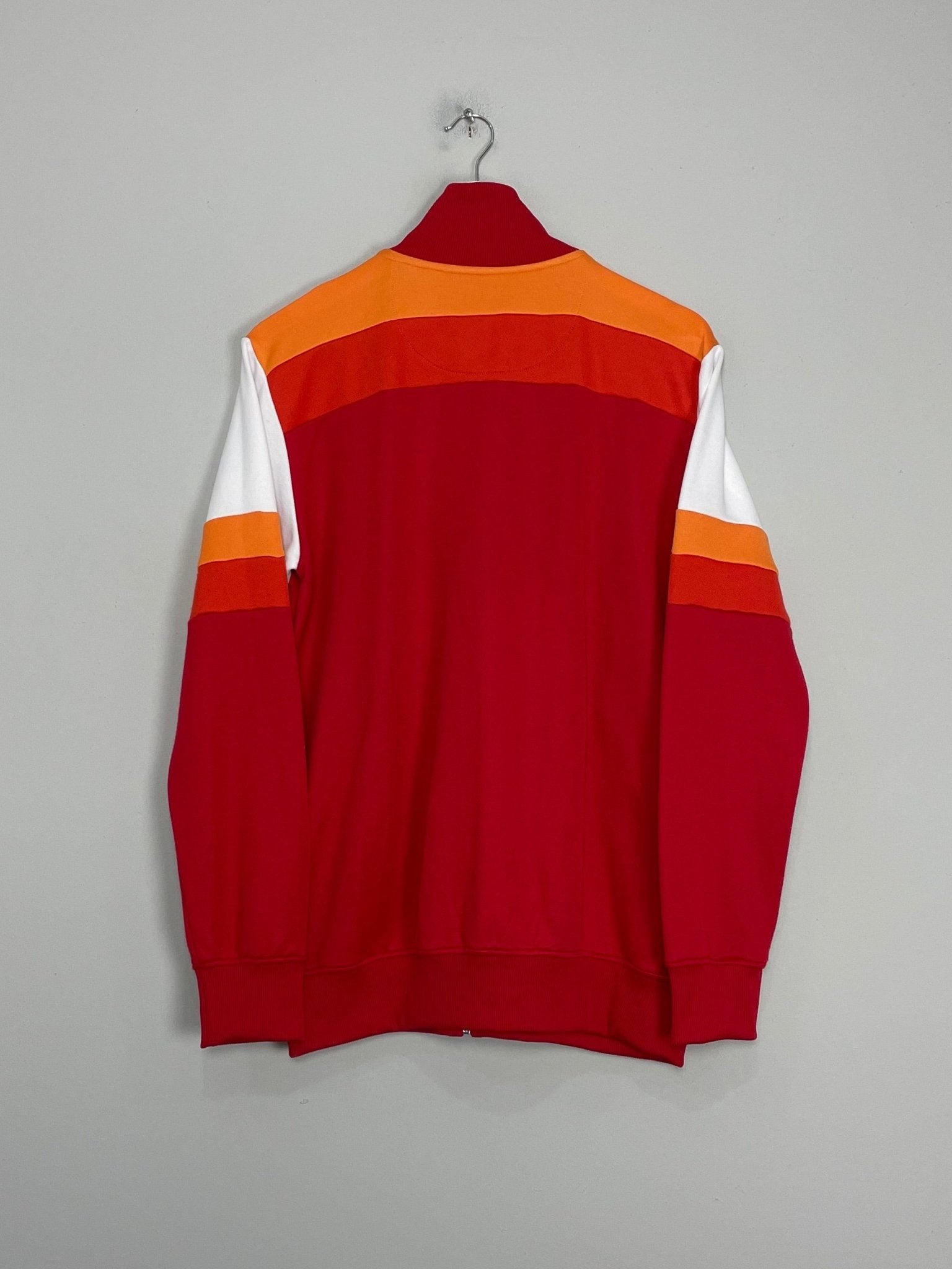 Shop 1980 ROMA RETRO TRACKSUIT TOP (M) OM, classic football shirts, vintage football shirts & retro soccer jerseys at Cult Kits