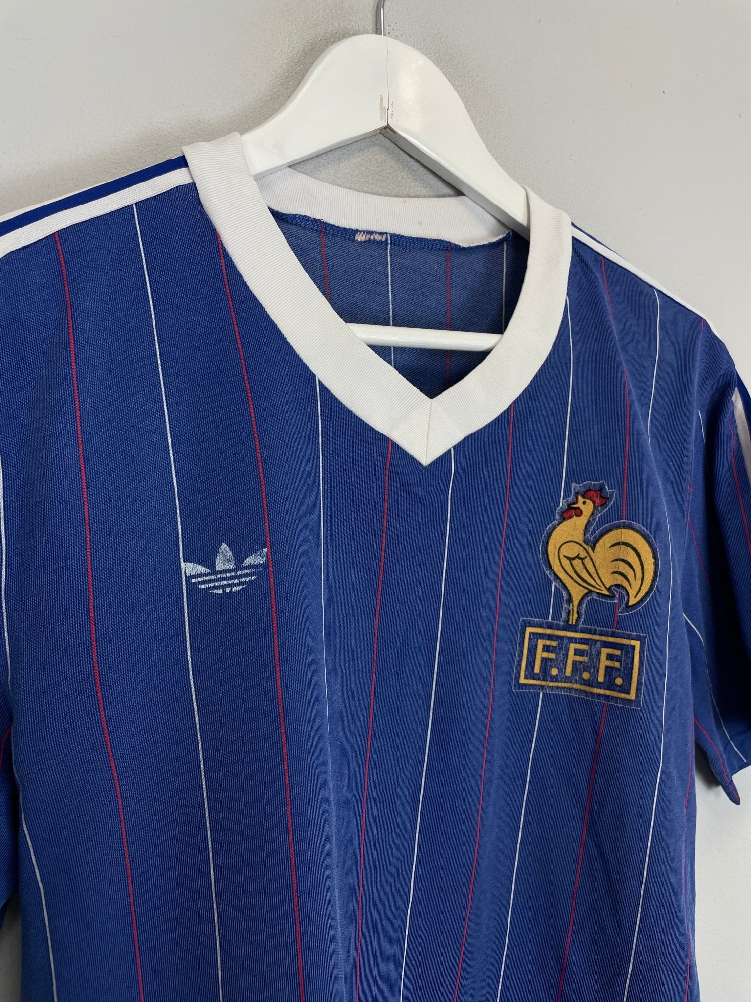 Shop 1980/81 FRANCE HOME SHIRT (M) ADIDAS, classic football shirts, vintage football shirts & retro soccer jerseys at Cult Kits