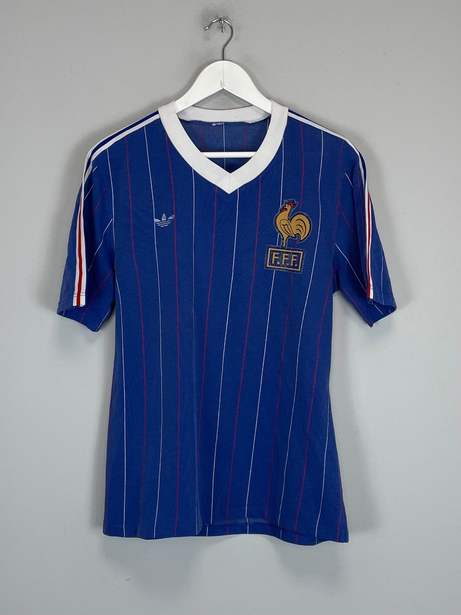 Shop 1980/81 FRANCE HOME SHIRT (M) ADIDAS, classic football shirts, vintage football shirts & retro soccer jerseys at Cult Kits