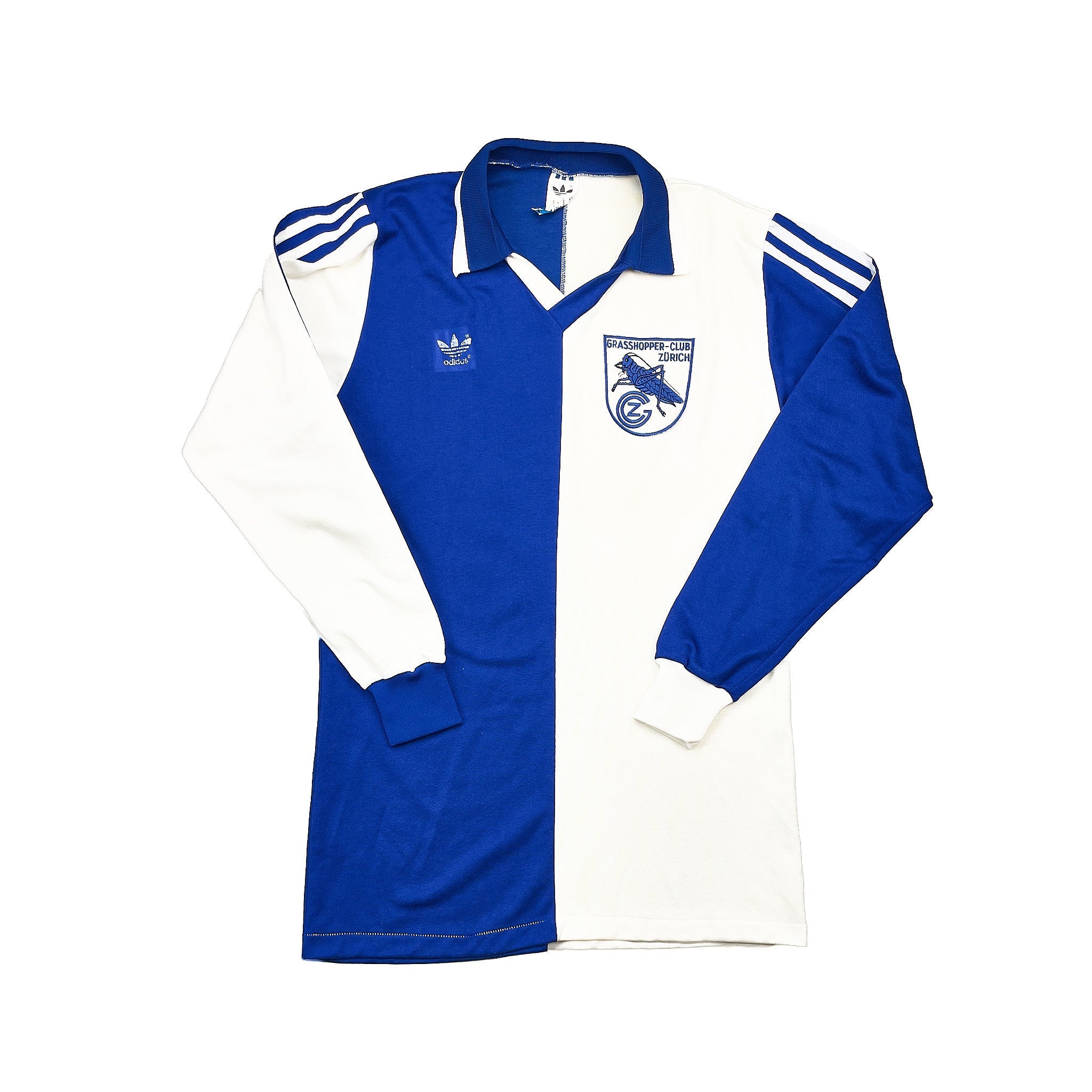 Buy 1980/85 Grasshoppers L/S Home Shirt (L) Adidas ~ Free worldwide shipping available ~ Authentic Vintage Football Shirts from Cult Kits